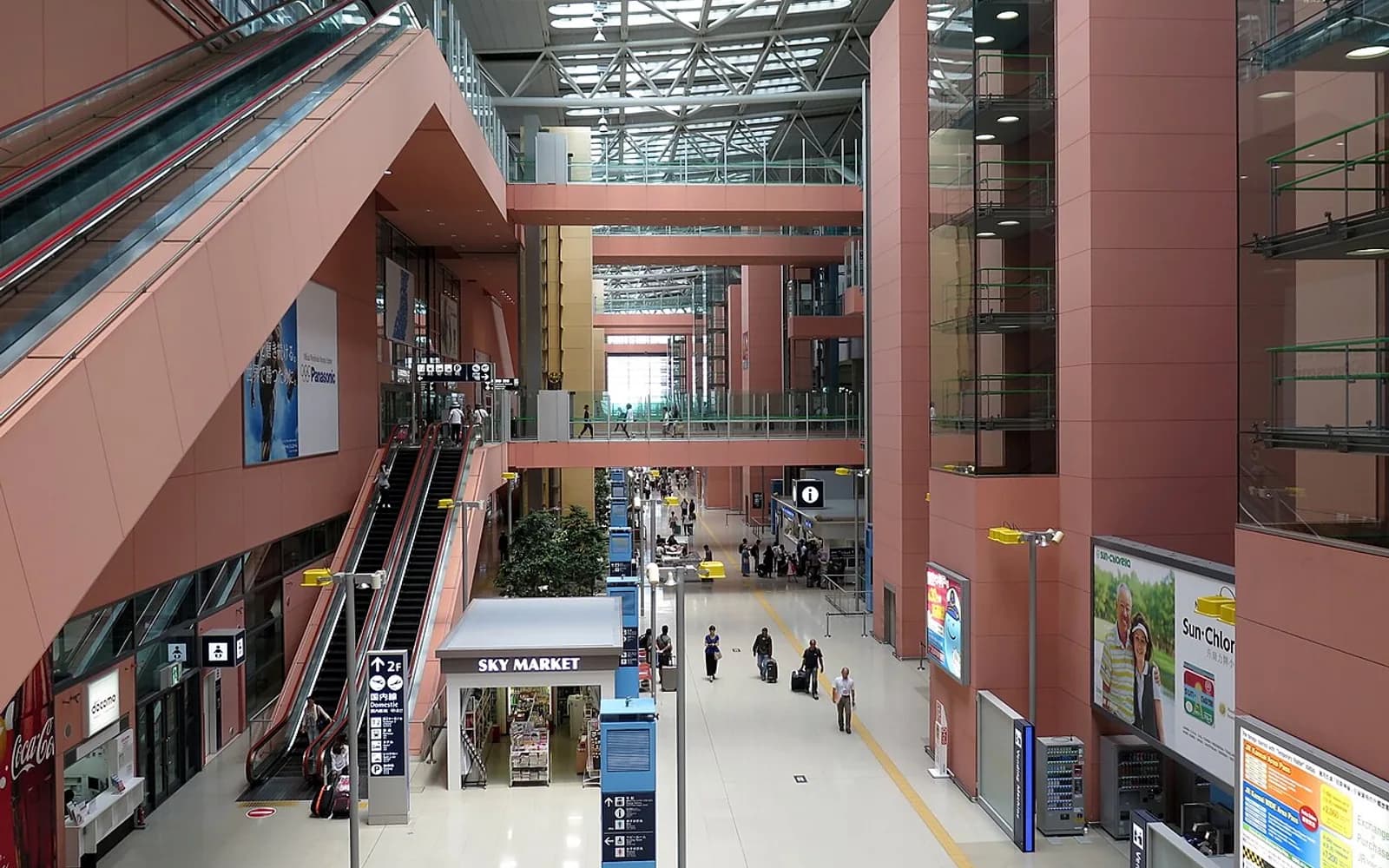 Kansai International Airport Terminal 1 interior for airport transfer planning.